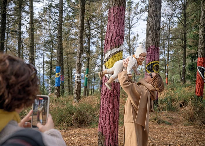 Bosque de Oma en familia