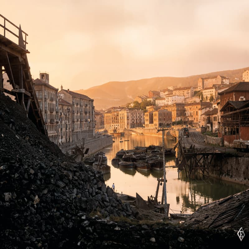 Ore Loading Docks at Bilbao Mines