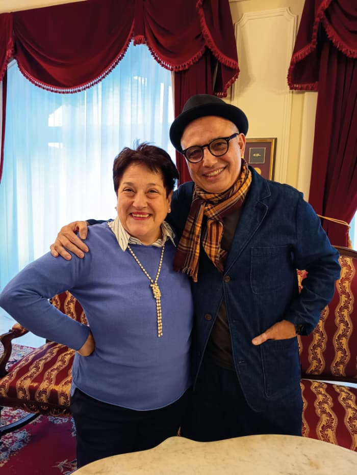 Pablo Berger con Nati Ortiz de Zarate