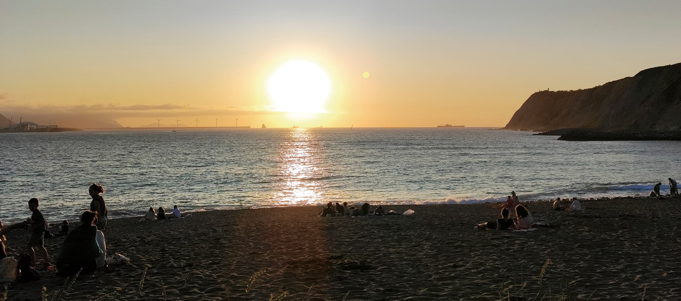 Puesta de sol Playa Arrigunaga
